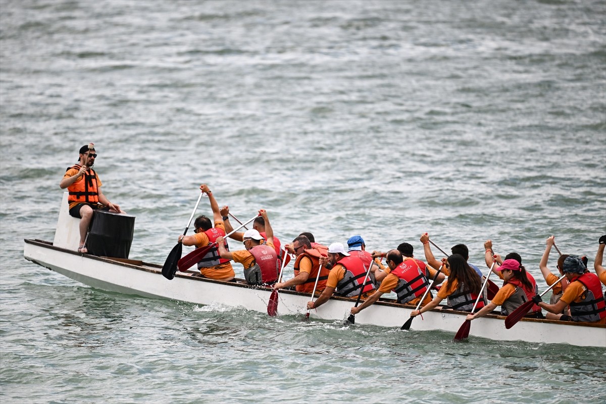 Kayseri'de Yamula Barajı gölündeki Dragon Festivali seri yarışlarla başladı. Kocasinan Belediyesi...