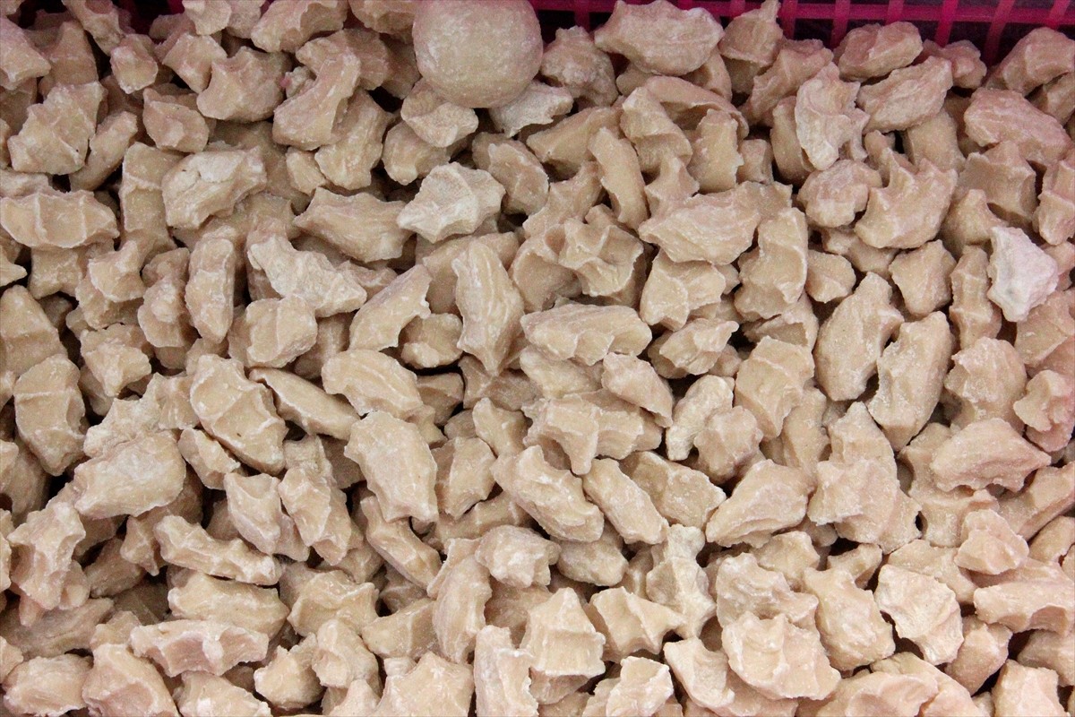 Kırgızistan'da popülerliği artan geleneksel el yapımı yiyecek kurut, tat çeşitliliğiyle pazarda...