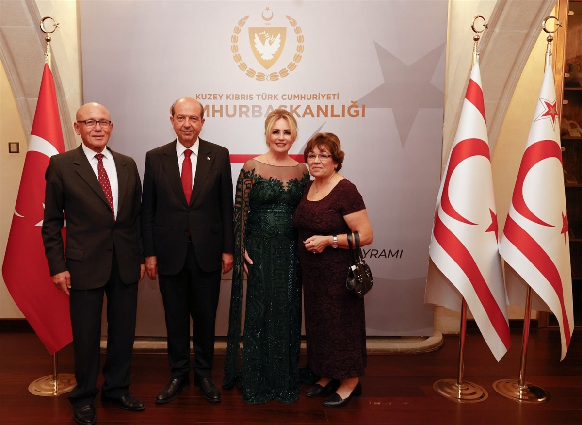 Kuzey Kıbrıs Türk Cumhuriyeti (KKTC) Cumhurbaşkanı Ersin Tatar ve eşi Sibel Tatar, 20 Temmuz Barış...