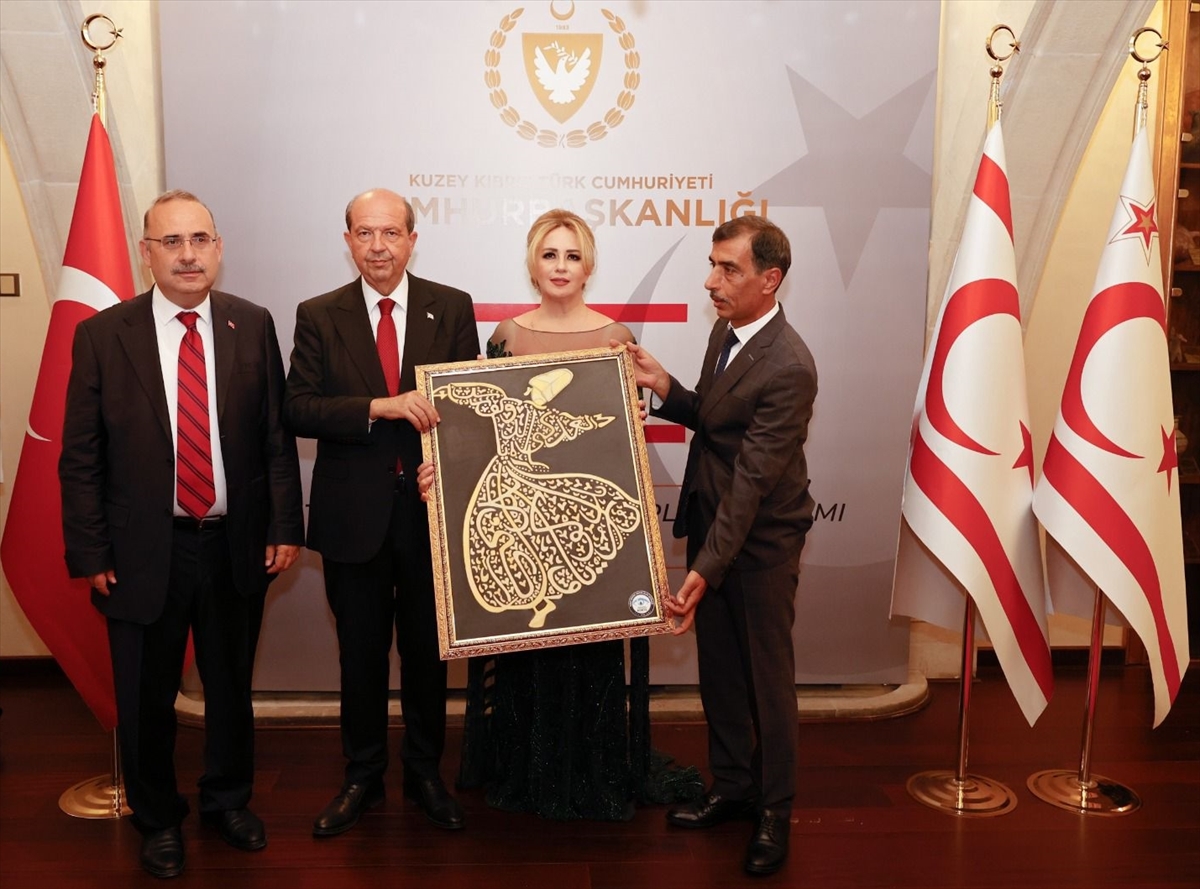 Kuzey Kıbrıs Türk Cumhuriyeti (KKTC) Cumhurbaşkanı Ersin Tatar ve eşi Sibel Tatar, 20 Temmuz Barış...