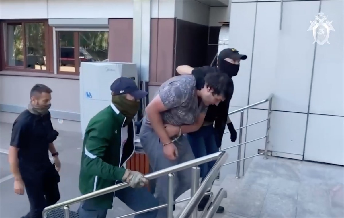 Rusya Federal Güvenlik Servisi (FSB), Moskova'nın kuzeyinde, içinde Rus askeri görevlisinin...