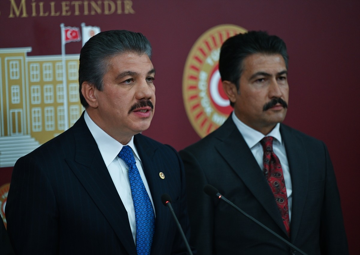 TBMM Adalet Komisyonu Başkanı ve AK Parti İstanbul Milletvekili Cüneyt Yüksel,  Meclis'te...