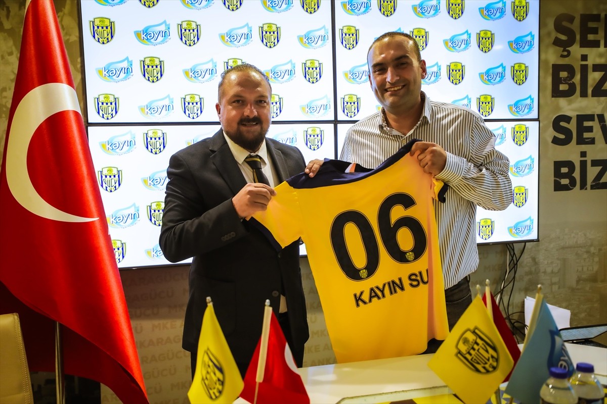 Trendyol 1. Lig ekibi MKE Ankaragücü, Kayın Su ile sponsorluk anlaşmasını devam...