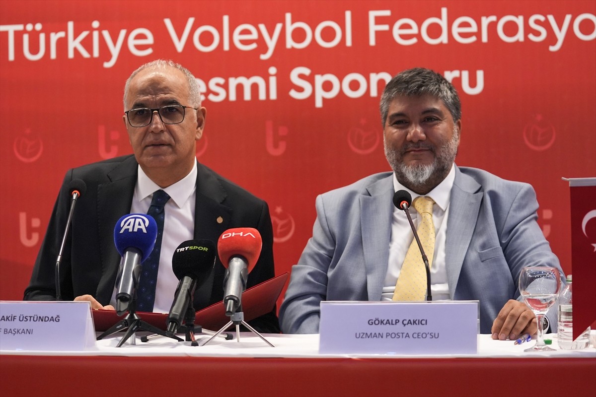 Türkiye Voleybol Federasyonu (TVF) ile Uzman Posta arasında sponsorluk anlaşması Ankara'da...