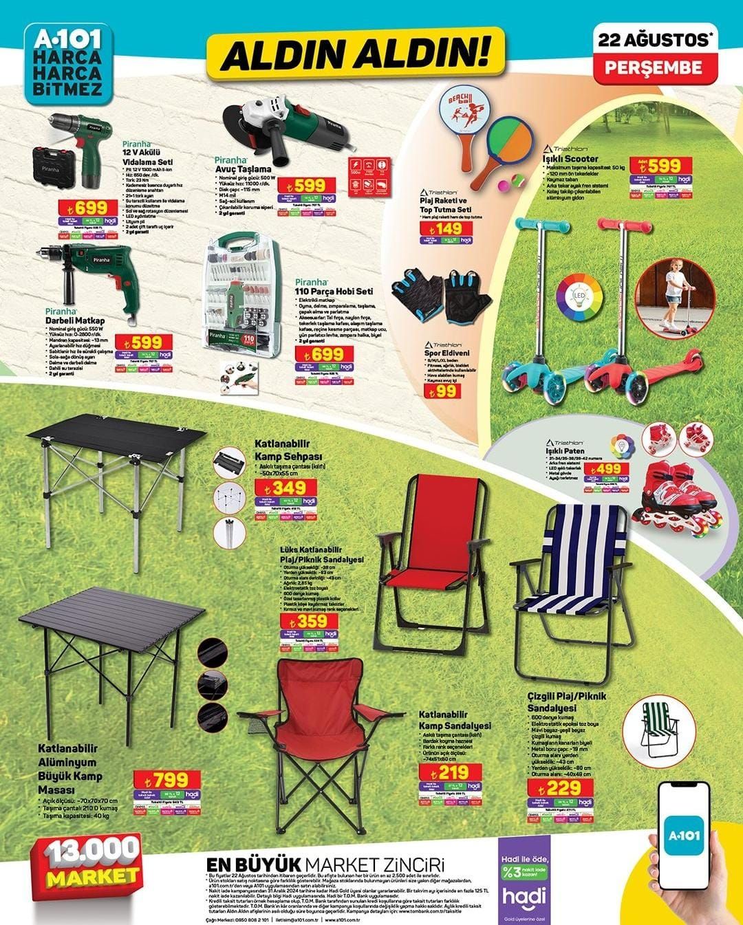 A101 22-28 Ağustos 2024 Kataloğu Yayınlandı! Cazip Fırsatlar Sizi Bekliyor: İşte İndirime Giren Ürünler