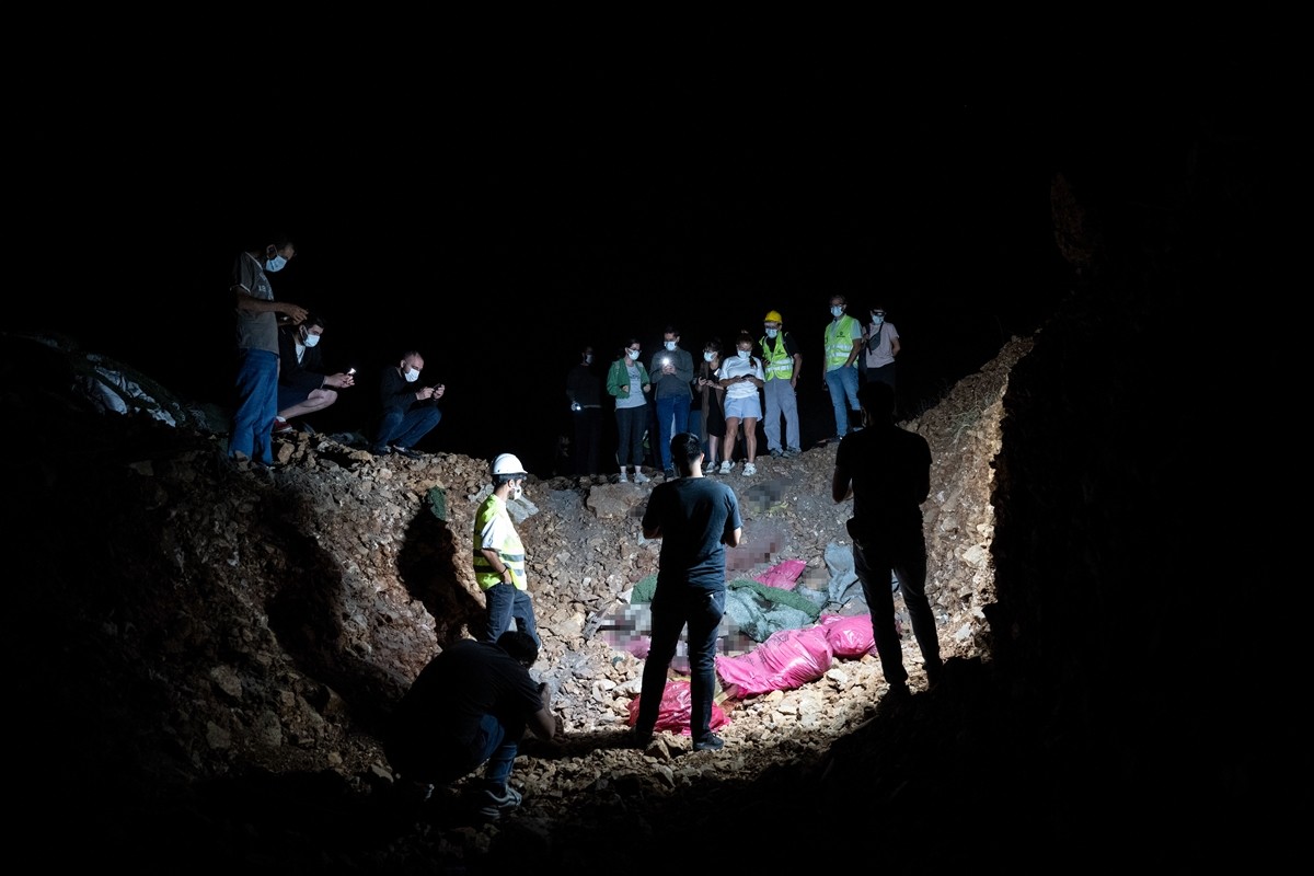 Ankara'nın Altındağ ilçesinde bir barınağın yakınlarında ölmüş halde 11 köpek bulundu.