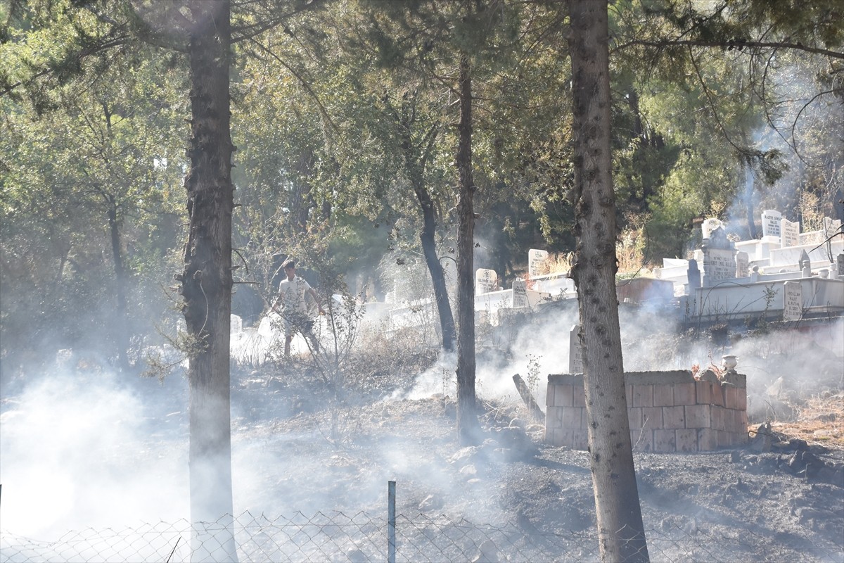 Antalya'nın Serik ilçesinde, ormanlık alanda çıkan yangına havadan ve karadan müdahale edildi....
