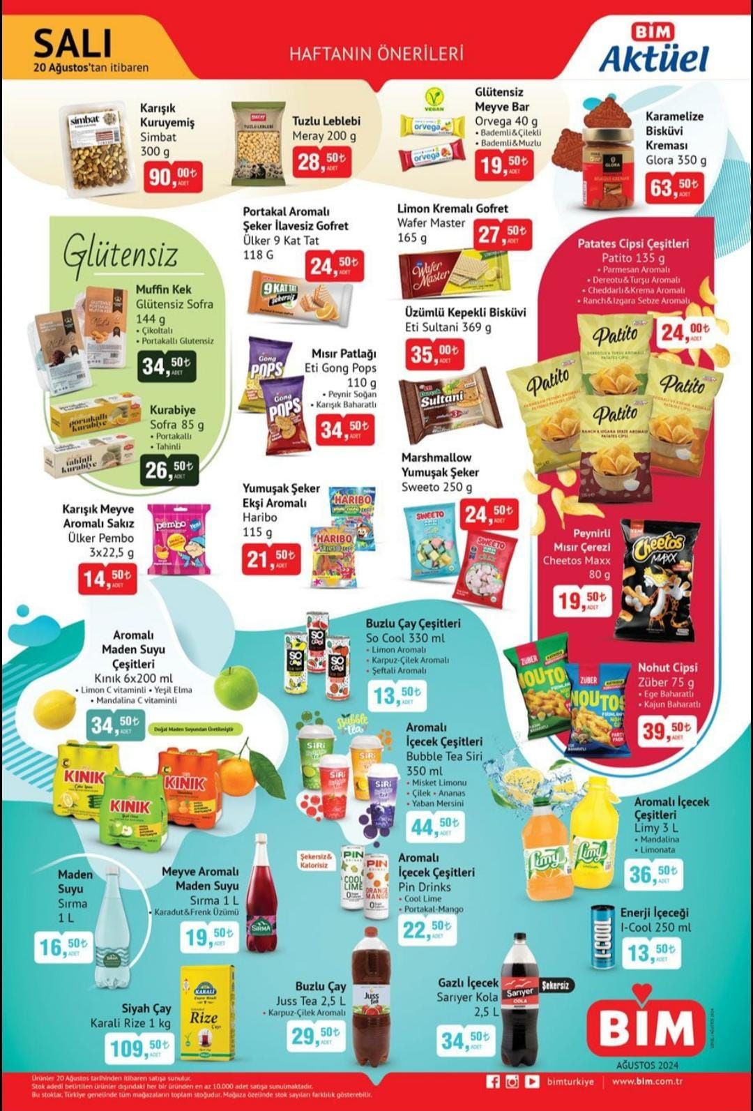 BİM 20 Ağustos 2024 İndirimli Ürün Kataloğu! Bu Salı BİM'e Giden Boş Dönmeyecek
