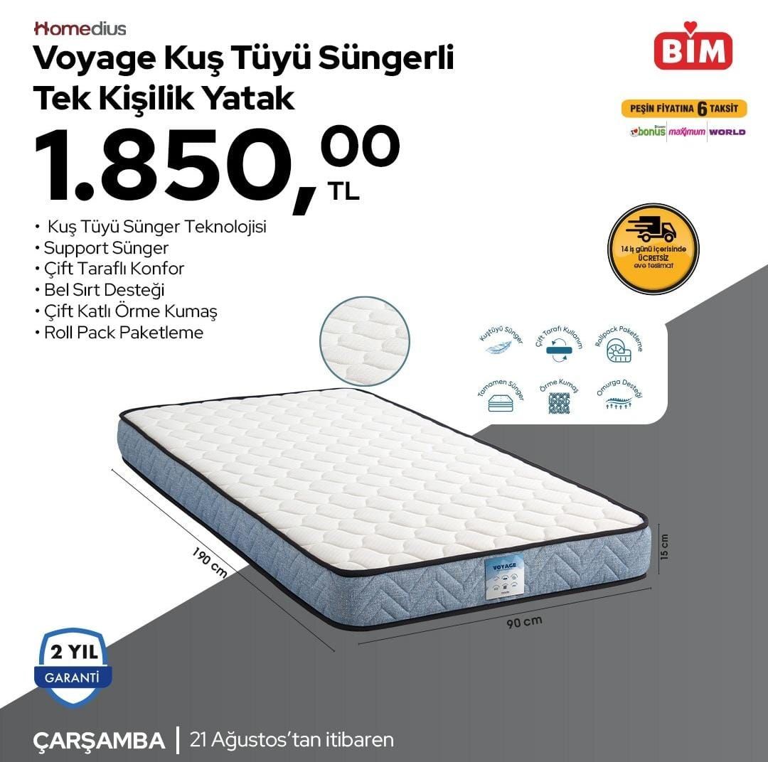 BİM'de 21 Ağustos 2024 İndirim Günleri: Çekme Karavan, Klima, Samsung Telefon, Samsung Akıllı Saat ve Yataklarda İnanılmaz Fırsatlar