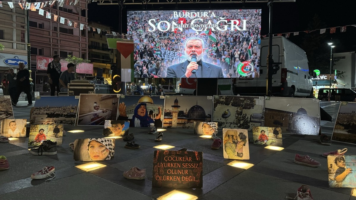 Burdur'da Hamas Siyasi Büro Başkanı İsmail Heniyye'nin İran'da suikasta uğraması ve İsrail'in...