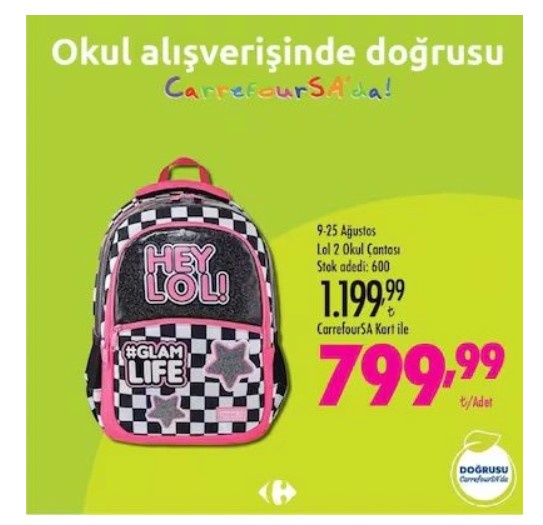 CarrefourSA’dan Okul Alışverişlerinde Yüzde 40 İndirim Fırsatı