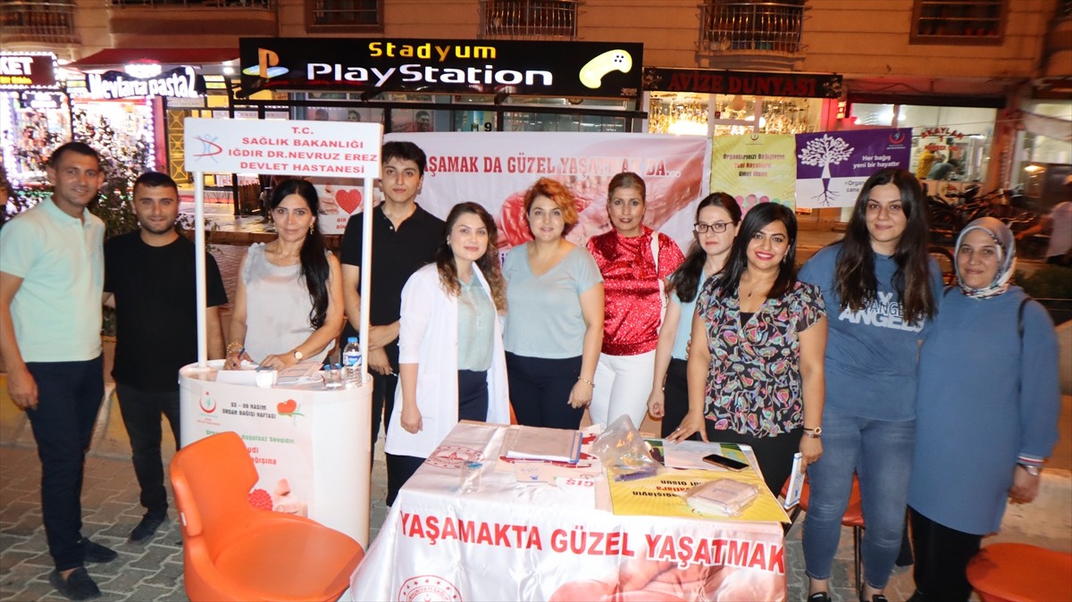 Iğdır'da, organ bağışının önemini vurgulamak amacıyla "Yaşamak da Güzel, Yaşatmak da Güzel"...