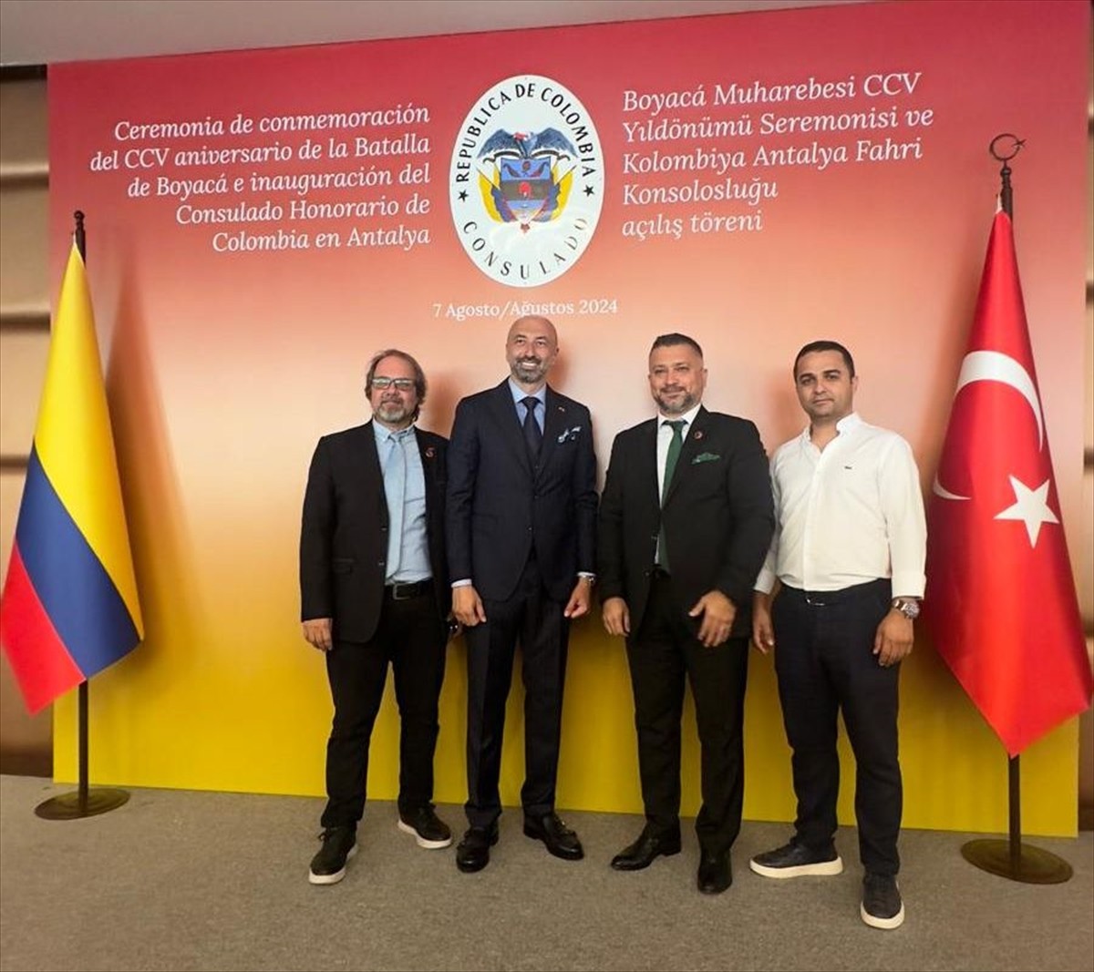 Kolombiya'nın Antalya Fahri Konsolosluğu için Muratpaşa ilçesinde bir otelde açılış töreni...