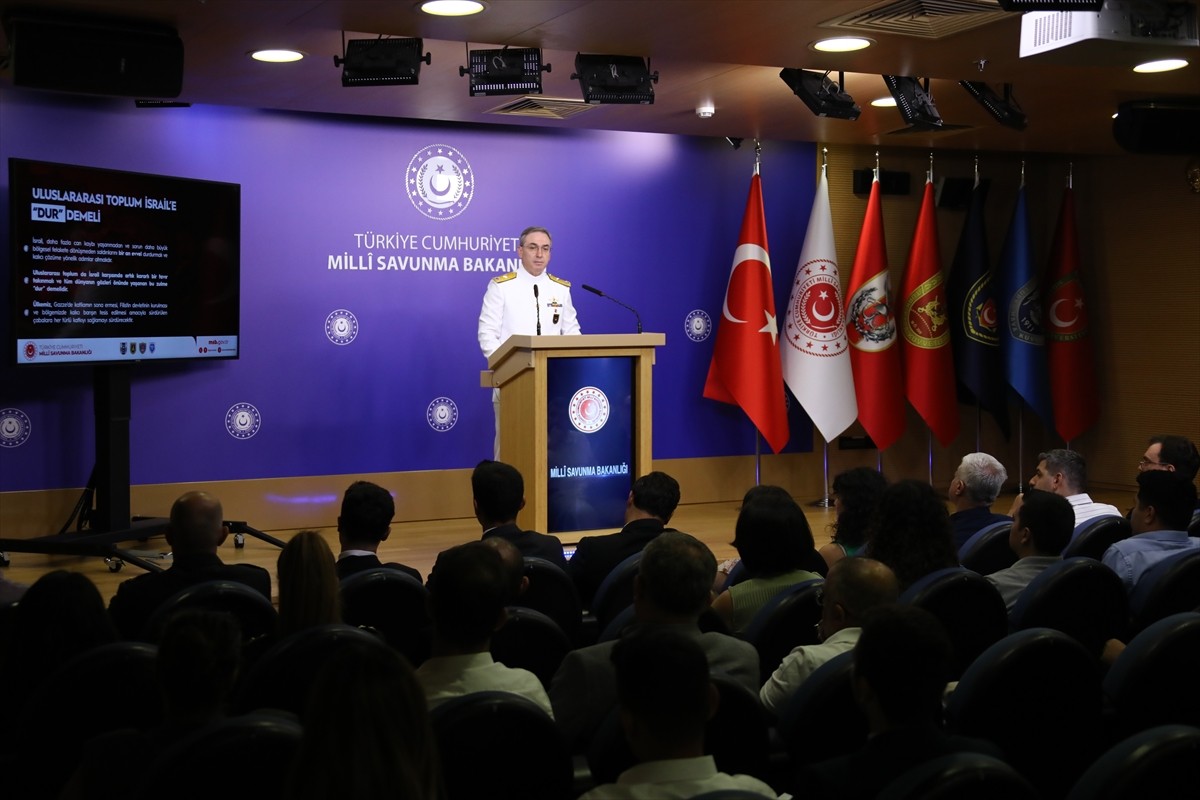 Milli Savunma Bakanlığı (MSB) Basın ve Halkla İlişkiler Müşaviri Tuğamiral Zeki Aktürk, Bakanlıkta...