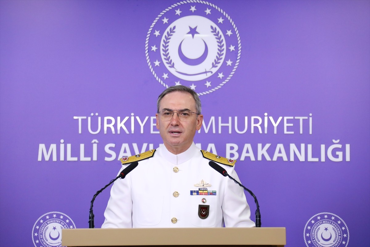 Milli Savunma Bakanlığı (MSB) Basın ve Halkla İlişkiler Müşaviri Tuğamiral Zeki Aktürk, Bakanlıkta...