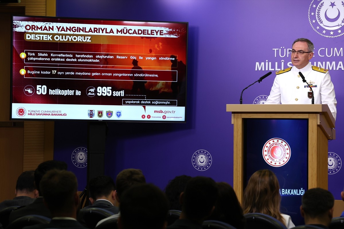 Milli Savunma Bakanlığı (MSB) Basın ve Halkla İlişkiler Müşaviri Tuğamiral Zeki Aktürk, Bakanlıkta...