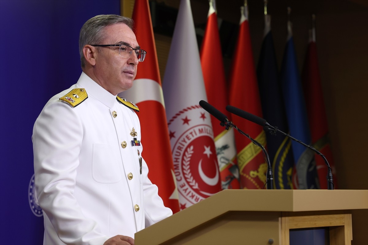 Milli Savunma Bakanlığı (MSB) Basın ve Halkla İlişkiler Müşaviri Tuğamiral Zeki Aktürk, Bakanlıkta...