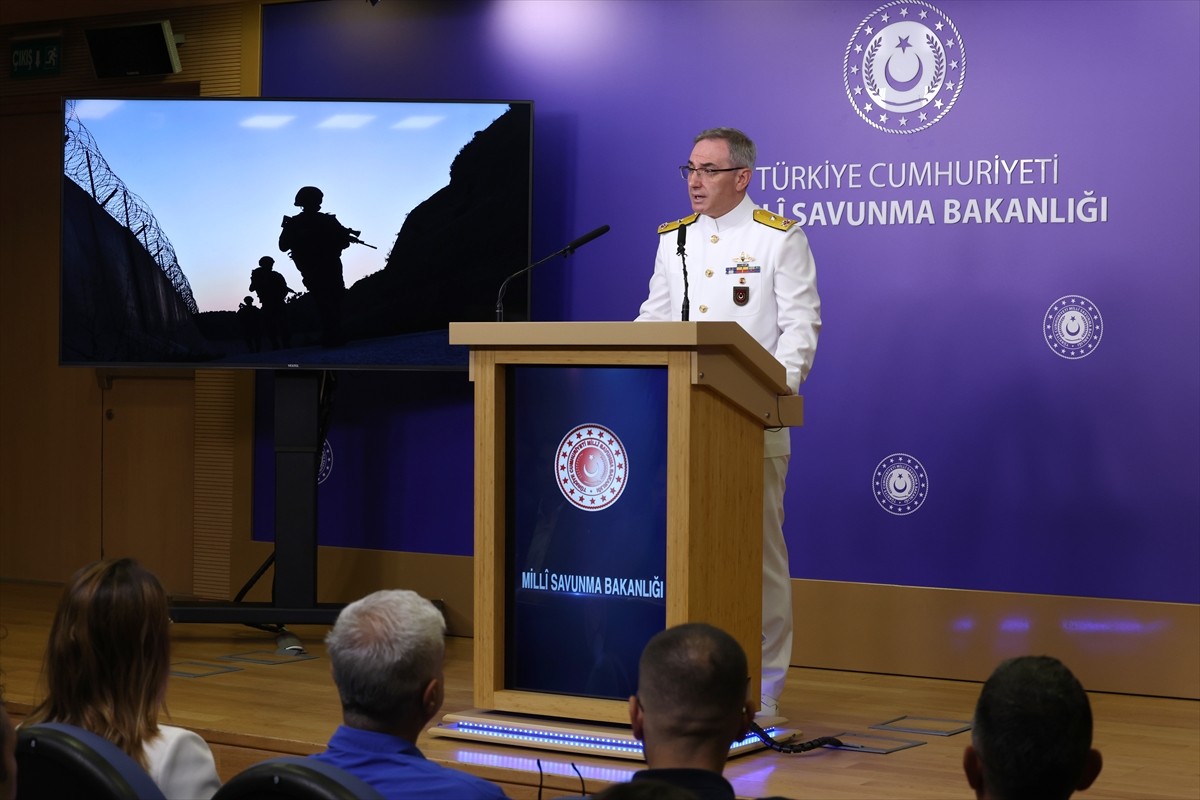 Milli Savunma Bakanlığı (MSB) Basın ve Halkla İlişkiler Müşaviri Tuğamiral Zeki Aktürk, Bakanlıkta...