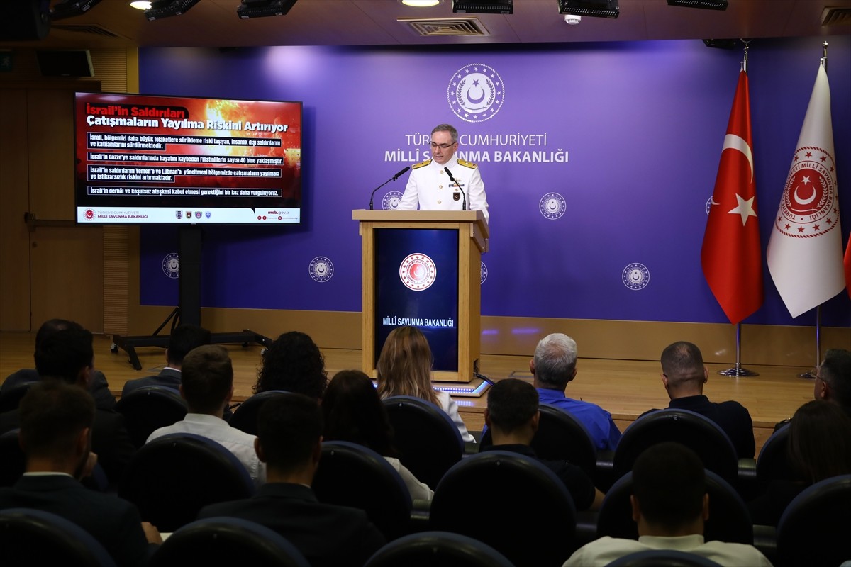 Milli Savunma Bakanlığı (MSB) Basın ve Halkla İlişkiler Müşaviri Tuğamiral Zeki Aktürk, Bakanlıkta...