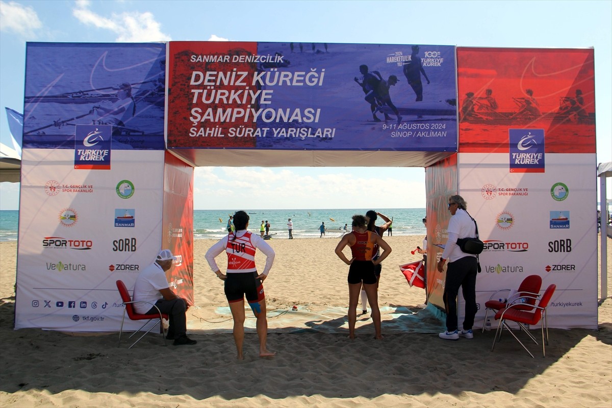 Sanmar Denizcilik Deniz Küreği Türkiye Şampiyonası Sahil Sürat Yarışları, Sinop'ta başladı....