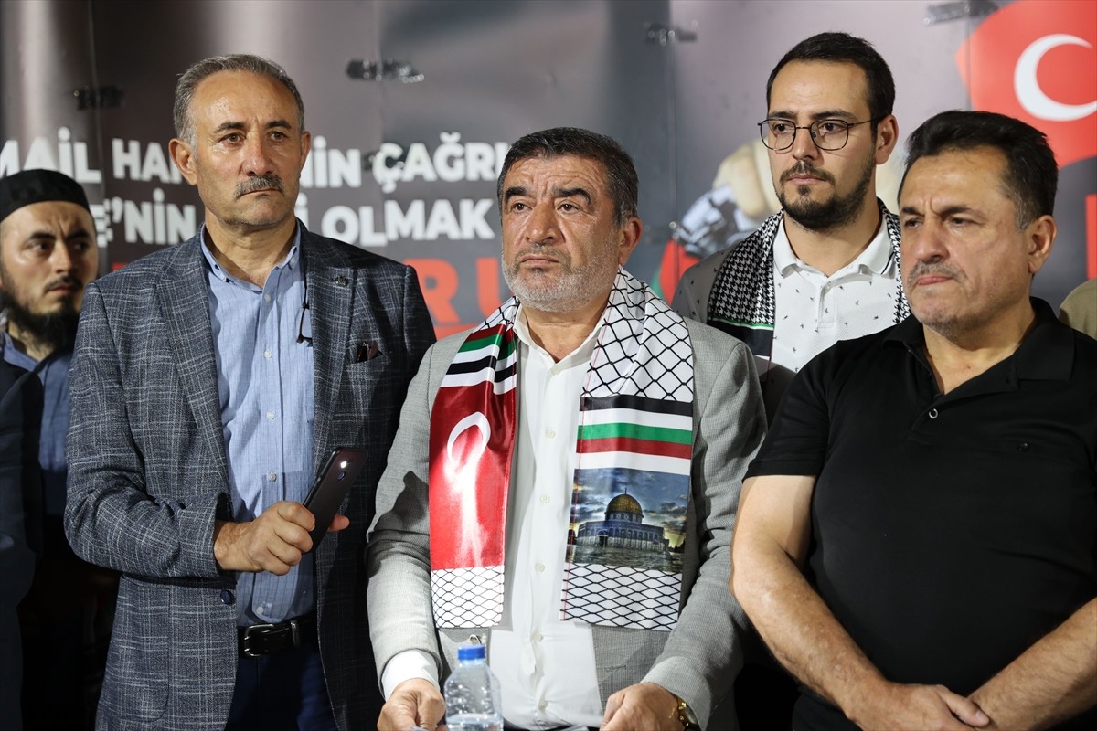 Sivas'ta, Hamas Siyasi Büro Başkanı İsmail Heniyye'nin Tahran'da suikasta uğraması ve İsrail'in...