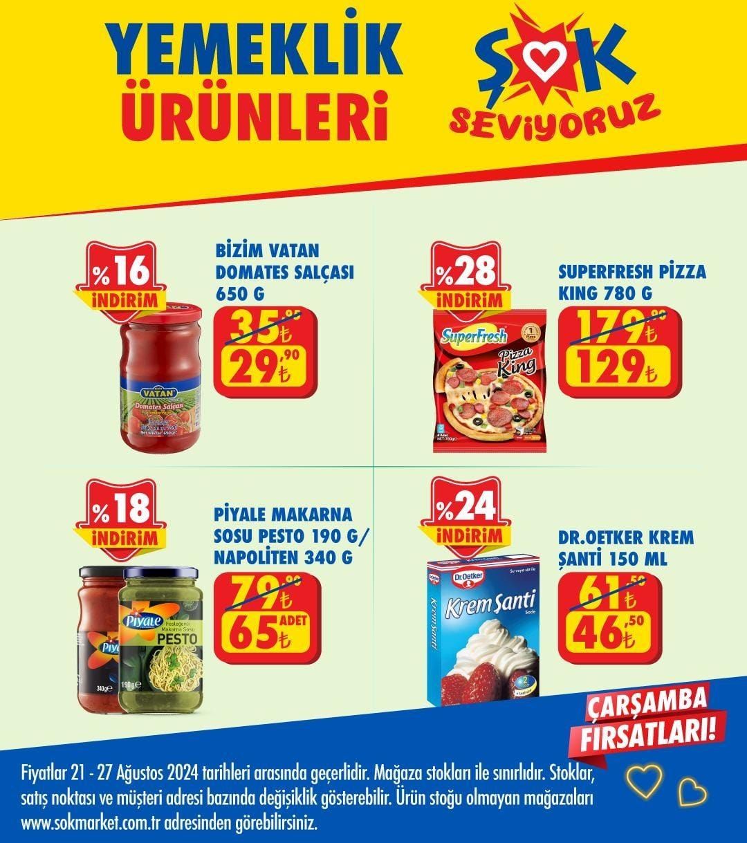 ŞOK Market 21-27 Ağustos 2024 İndirim Fırsatları Kataloğu Yayımlandı: ŞOK'ta Bu Hafta Hangi Ürünlerde İndirim Var?
