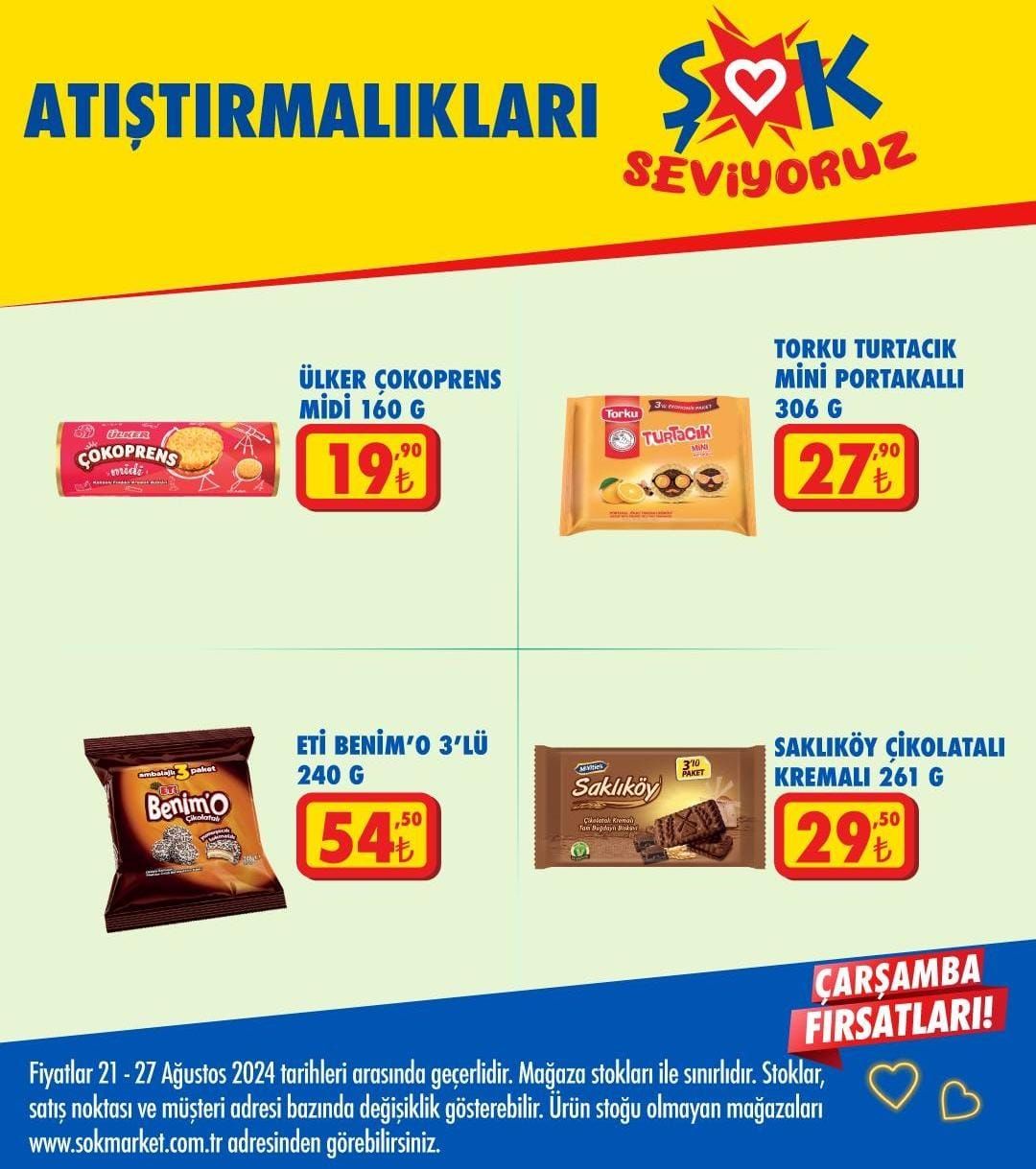 ŞOK Market 21-27 Ağustos 2024 İndirim Fırsatları Kataloğu Yayımlandı: ŞOK'ta Bu Hafta Hangi Ürünlerde İndirim Var?
