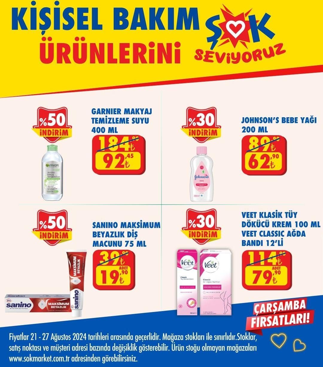 ŞOK Market 21-27 Ağustos 2024 İndirim Fırsatları Kataloğu Yayımlandı: ŞOK'ta Bu Hafta Hangi Ürünlerde İndirim Var?