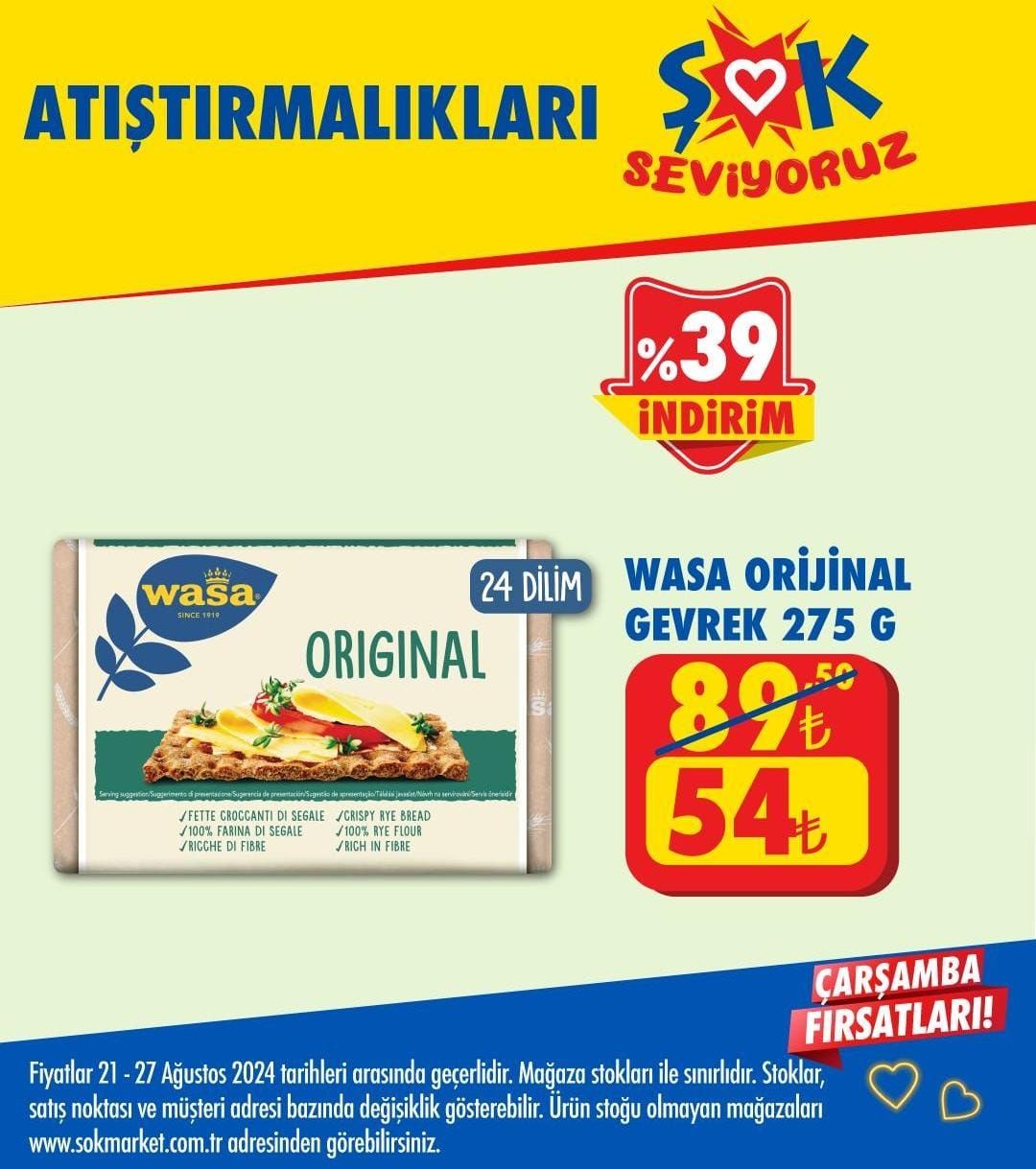 ŞOK Market 21-27 Ağustos 2024 İndirim Fırsatları Kataloğu Yayımlandı: ŞOK'ta Bu Hafta Hangi Ürünlerde İndirim Var?