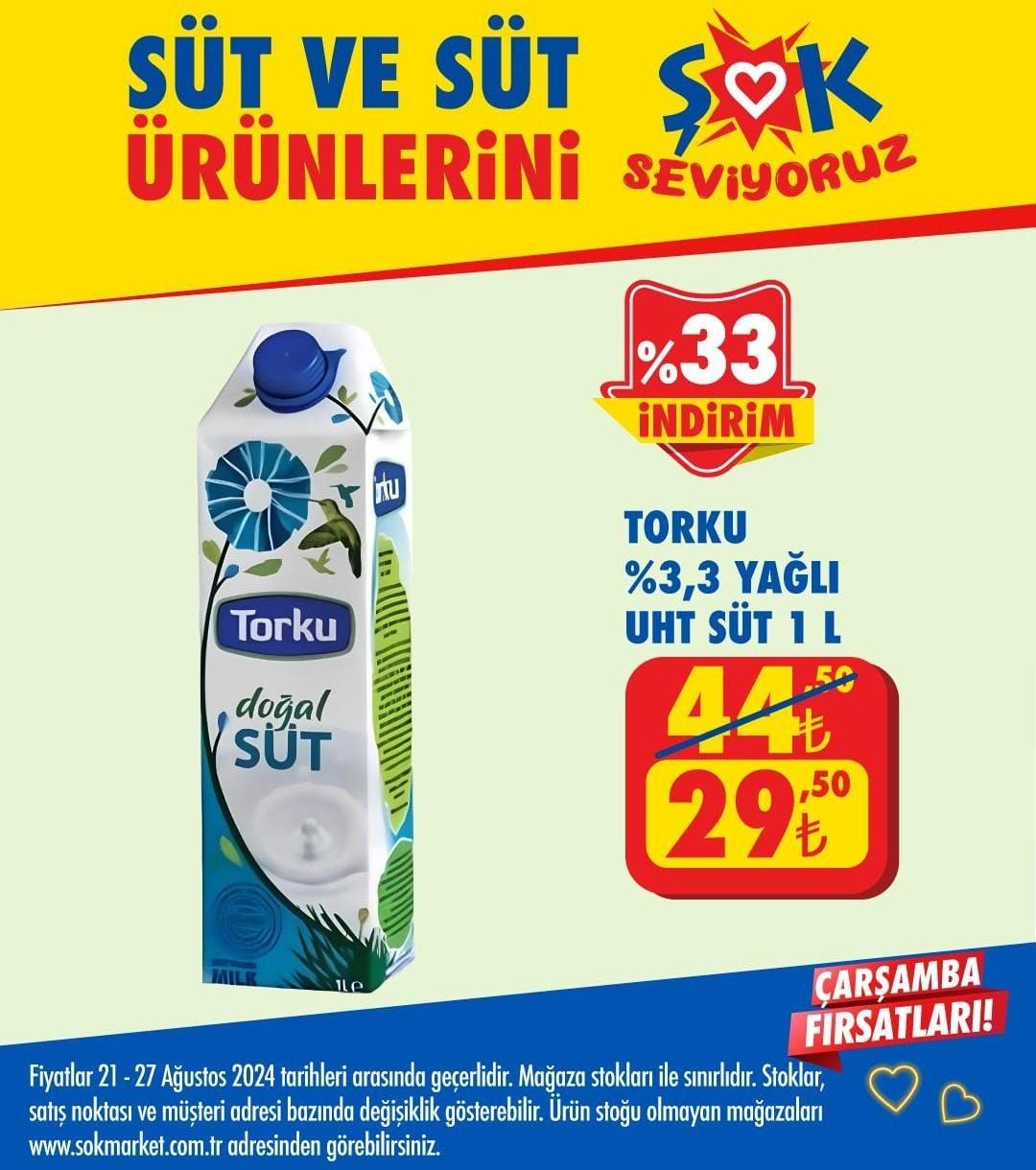 ŞOK Market 21-27 Ağustos 2024 İndirim Fırsatları Kataloğu Yayımlandı: ŞOK'ta Bu Hafta Hangi Ürünlerde İndirim Var?