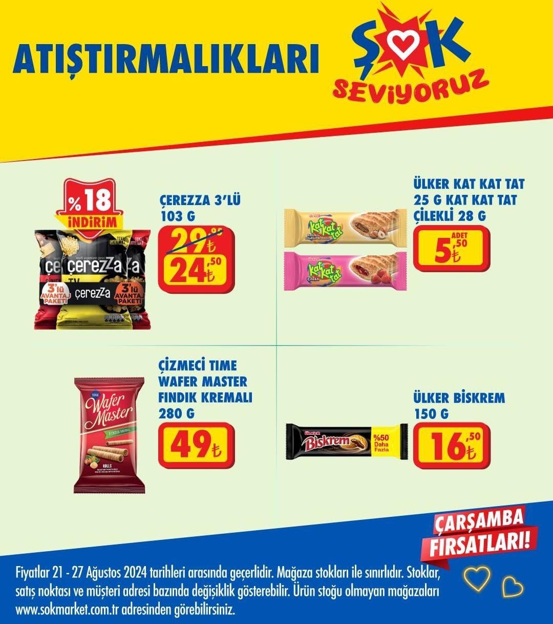 ŞOK Market 21-27 Ağustos 2024 İndirim Fırsatları Kataloğu Yayımlandı: ŞOK'ta Bu Hafta Hangi Ürünlerde İndirim Var?