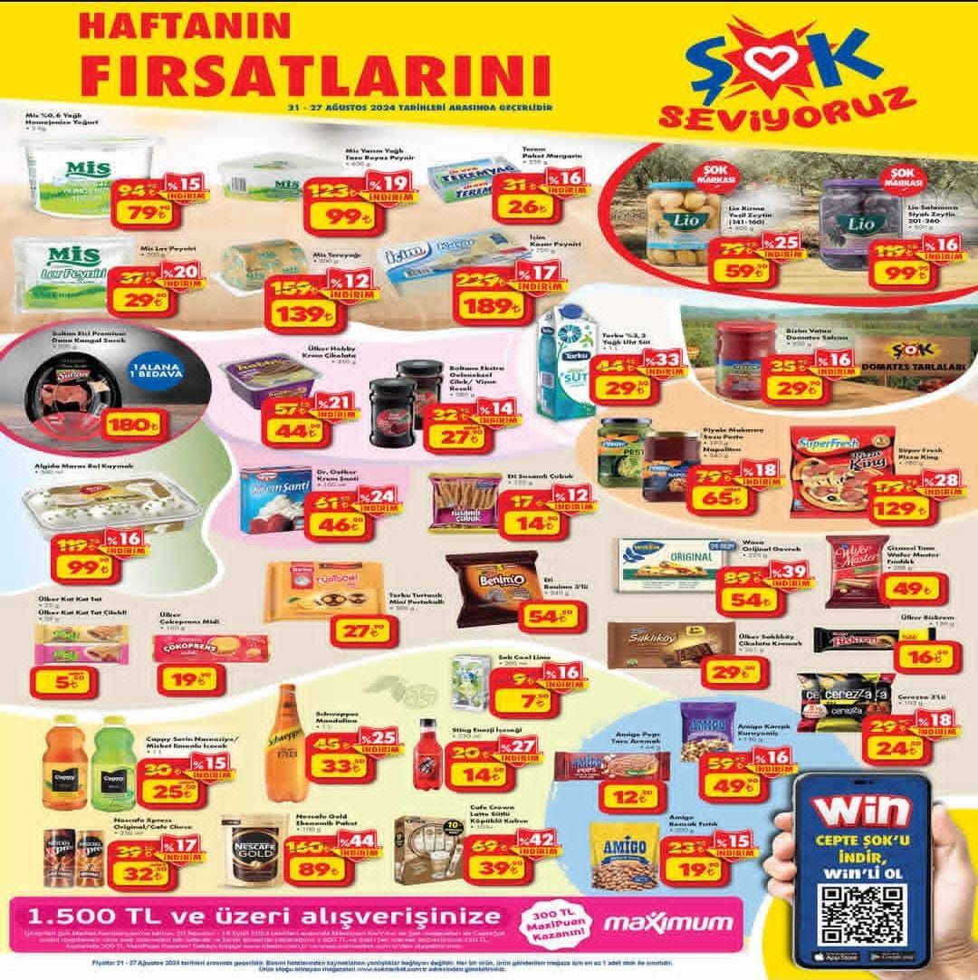 ŞOK Market 21 Ağustos 2024 İndirim Kataloğu'nda İnanılmaz İndirimler Var! iPhone 13, Klima, Philips TV, Buzdolabı...