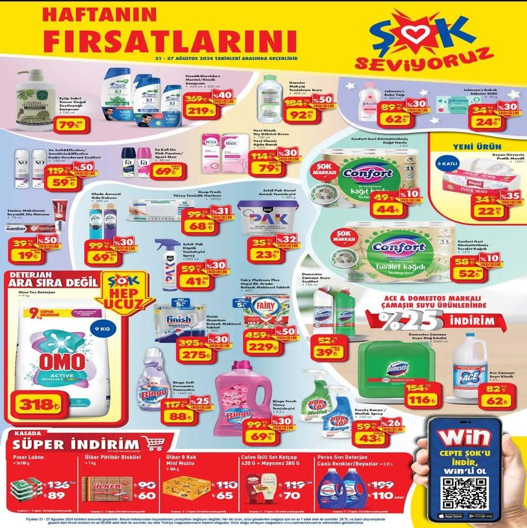 ŞOK Market 21 Ağustos 2024 İndirim Kataloğu'nda İnanılmaz İndirimler Var! iPhone 13, Klima, Philips TV, Buzdolabı...