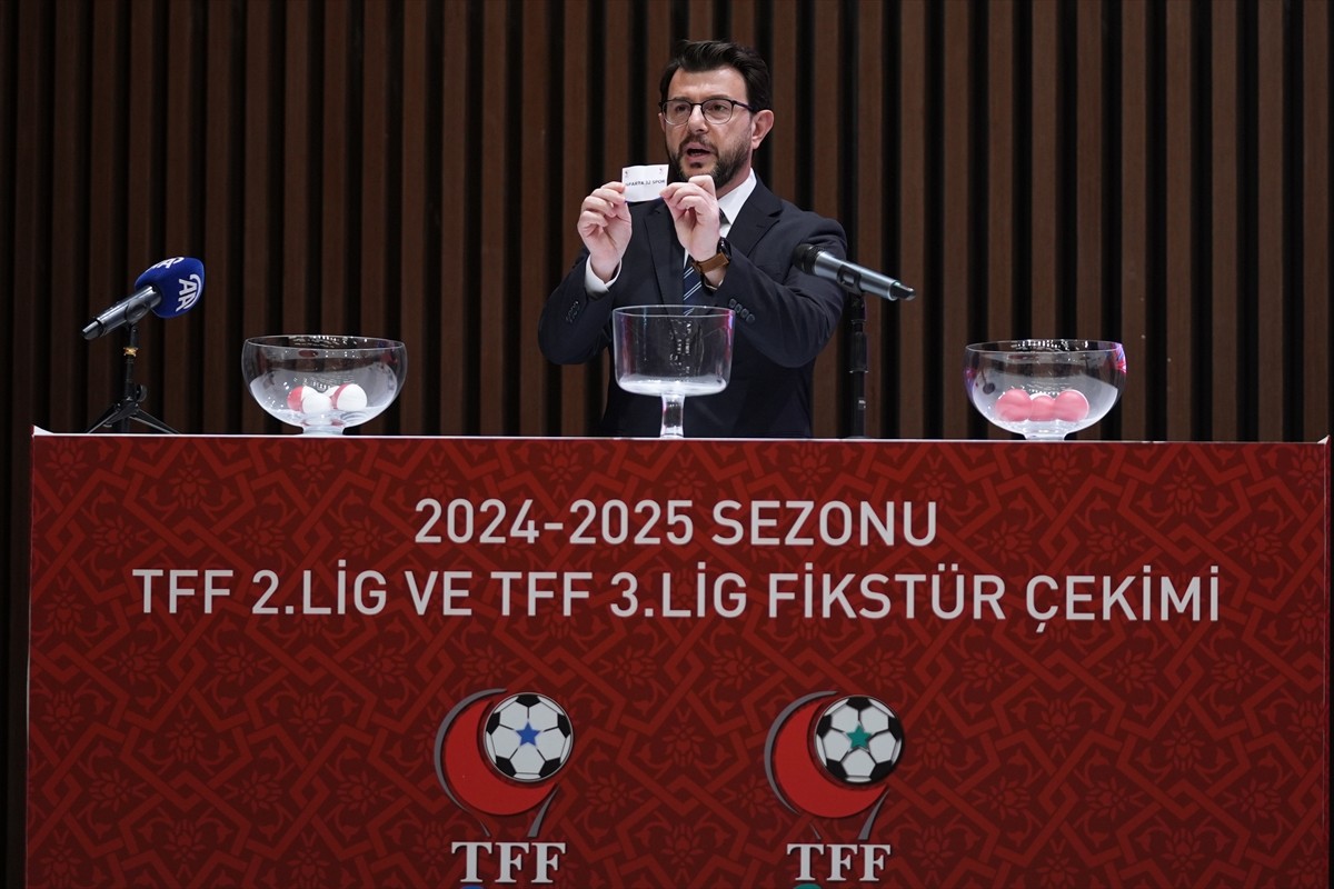 TFF 2. Lig ile TFF 3. Lig'de 2024-25 sezonunun fikstür çekimi yapıldı. Gençlik ve Spor Bakanlığı...