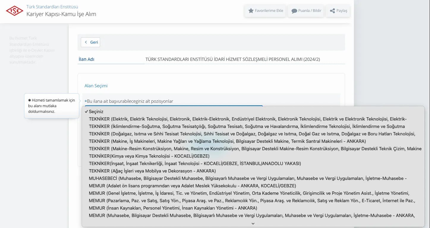 TSE Ağustos Ayı En Az Lise Mezunu ve 35 bin 450 TL Maaş ile Personel Alım Başvuruları Başladı
