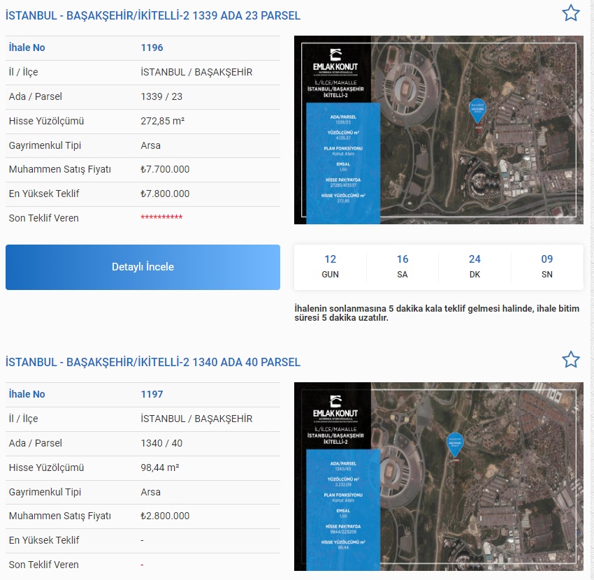 Emlak Konut'tan Yeni İhale Açıklaması: 1,49 Faizle Arsa Satışları Başladı