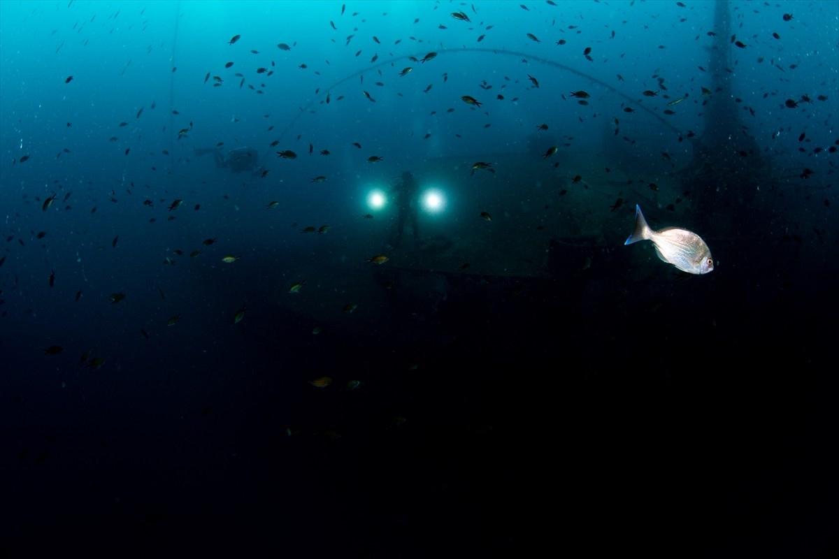 Önemli dalış noktalarından İzmir'in Karaburun ilçesinde, dalgıçlar kentin düşman işgalinden...