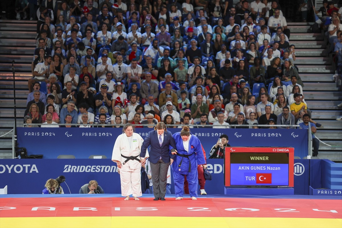 Paris 2024 Paralimpik Oyunları&#039;nda judoda kadınlar +70 kilo J1 kategorisinde Nazan Akın Güneş...