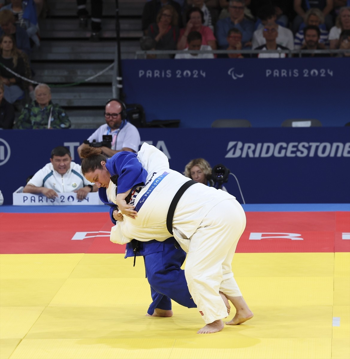 Paris 2024 Paralimpik Oyunları&#039;nda judoda kadınlar +70 kilo J1 kategorisinde Nazan Akın Güneş...