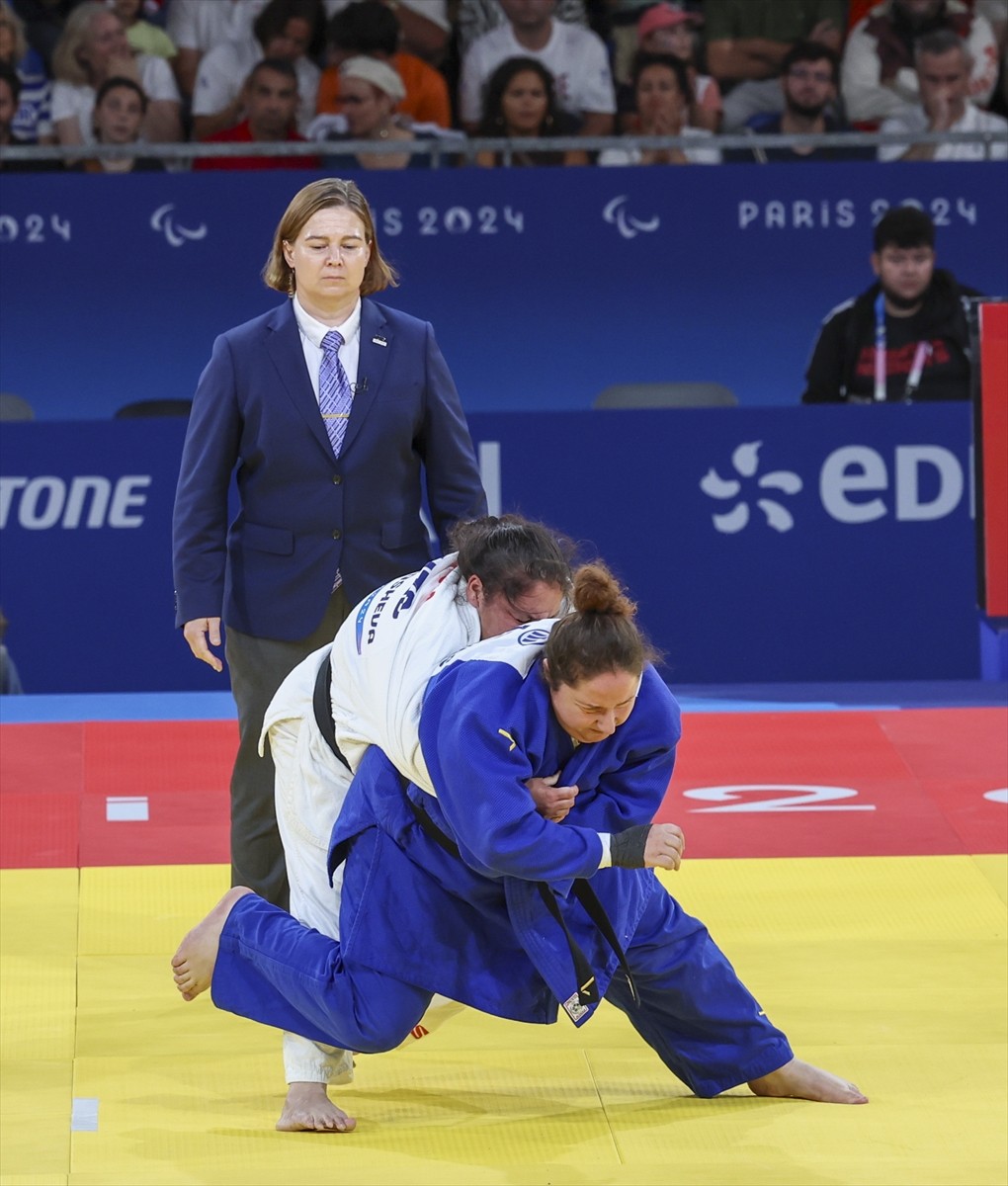Paris 2024 Paralimpik Oyunları&#039;nda judoda kadınlar +70 kilo J1 kategorisinde Nazan Akın Güneş...