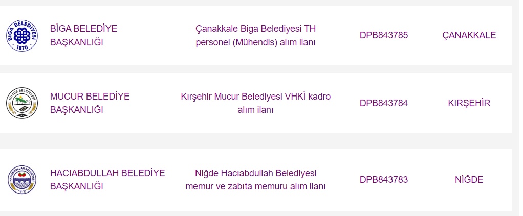 Kırşehir, Çanakkale ve Niğde'de Memur Alımı İlanları Başladı!