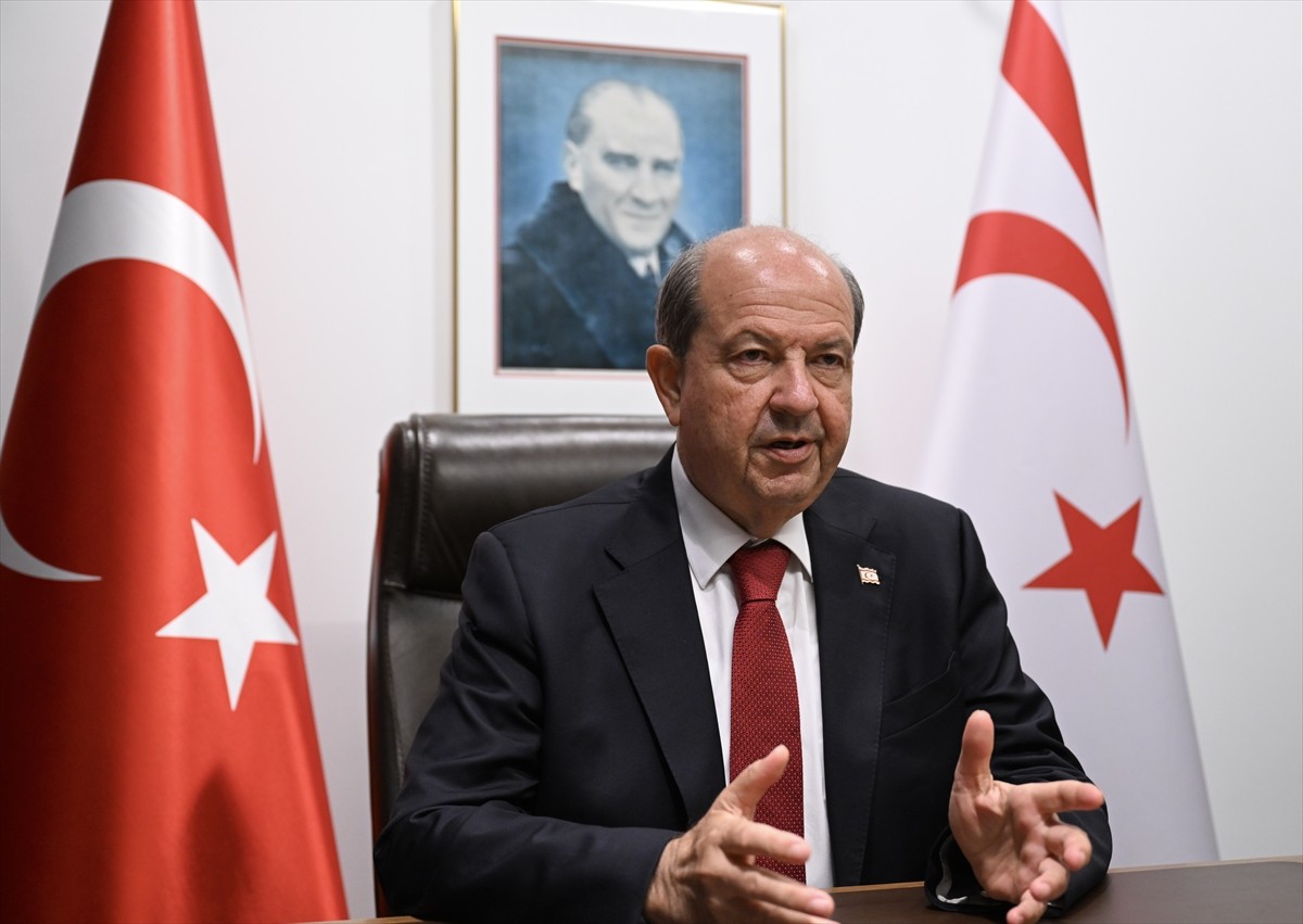 Kuzey Kıbrıs Türk Cumhuriyeti (KKTC) Cumhurbaşkanı Ersin Tatar (fotoğrafta), ABD'nin New York...
