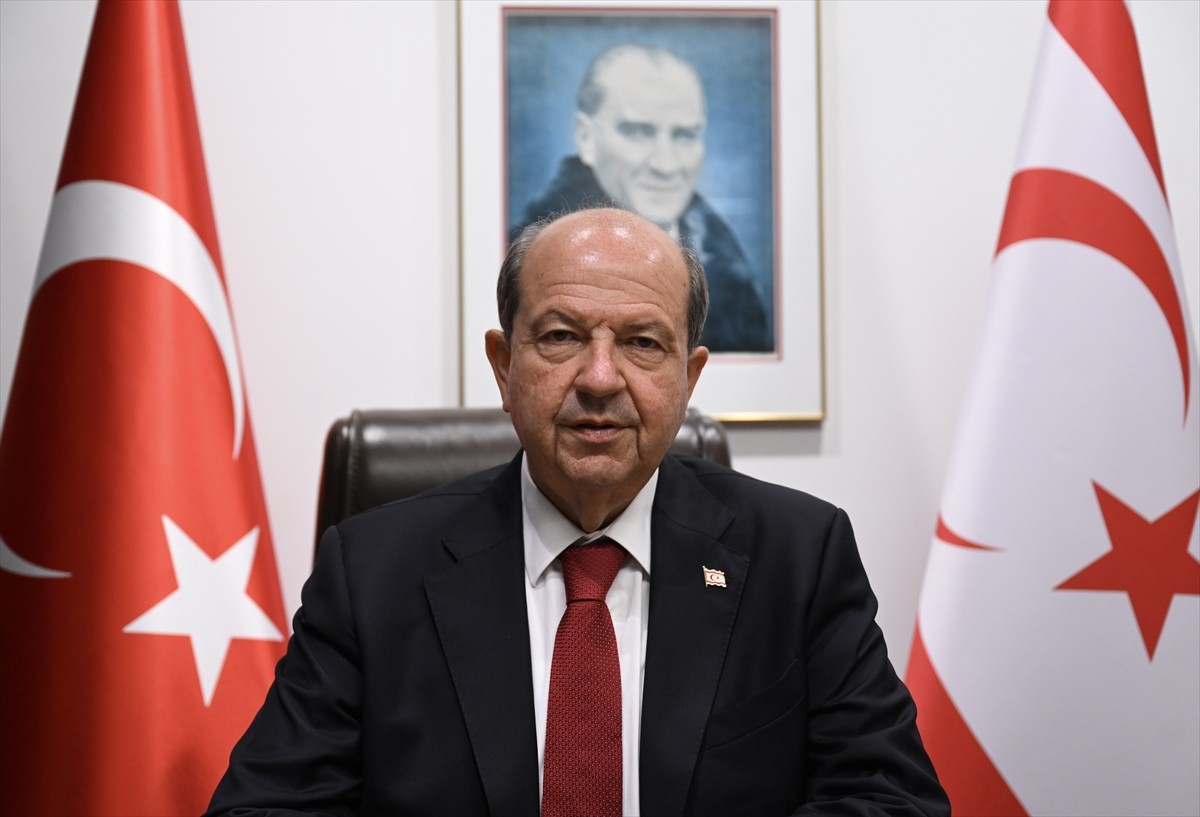 Kuzey Kıbrıs Türk Cumhuriyeti (KKTC) Cumhurbaşkanı Ersin Tatar (fotoğrafta), ABD'nin New York...