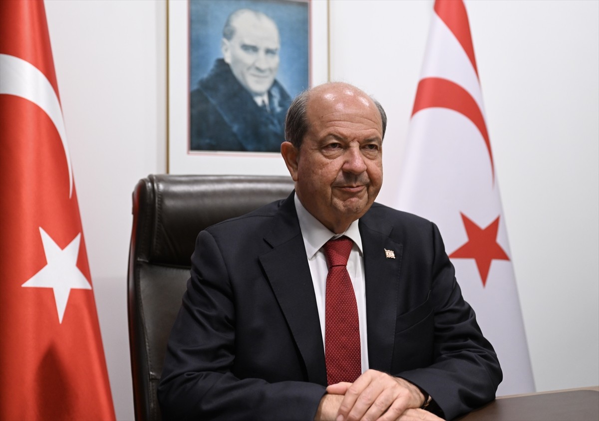Kuzey Kıbrıs Türk Cumhuriyeti (KKTC) Cumhurbaşkanı Ersin Tatar (fotoğrafta), ABD'nin New York...