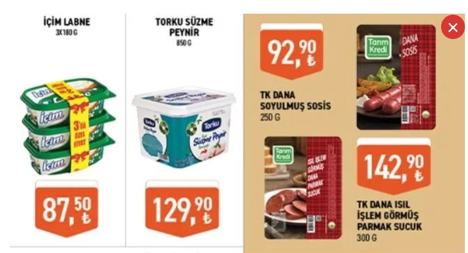 Tarım Kredi'de dolap dolduracak fırsat! 135 TL'ye kadar düştü