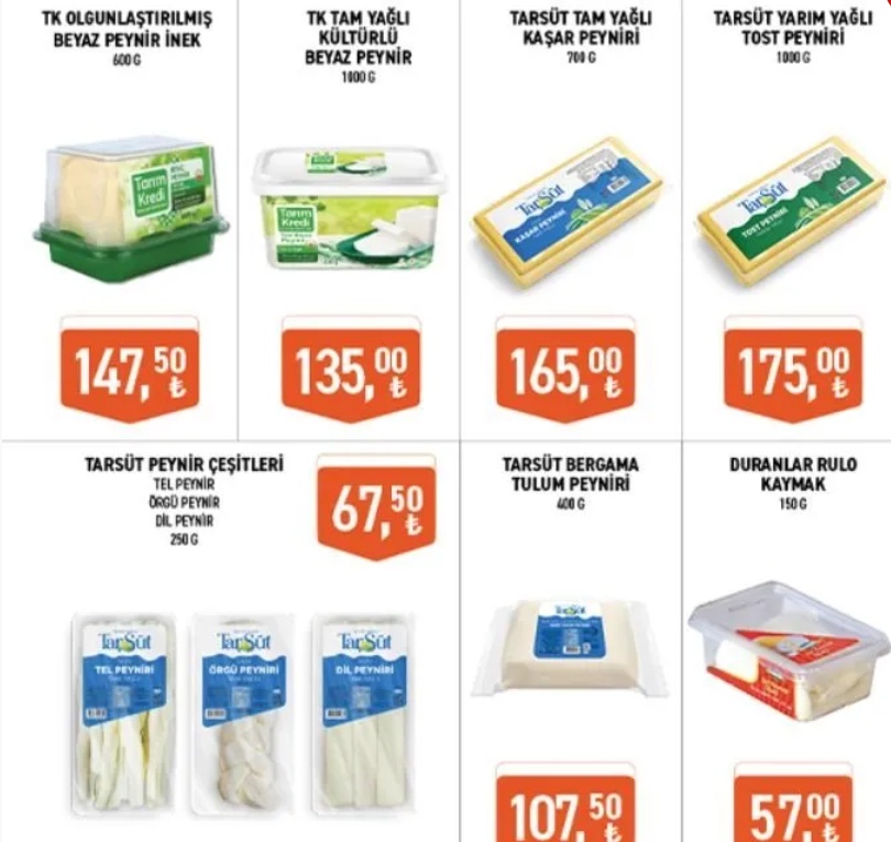 Tarım Kredi'de dolap dolduracak fırsat! 135 TL'ye kadar düştü