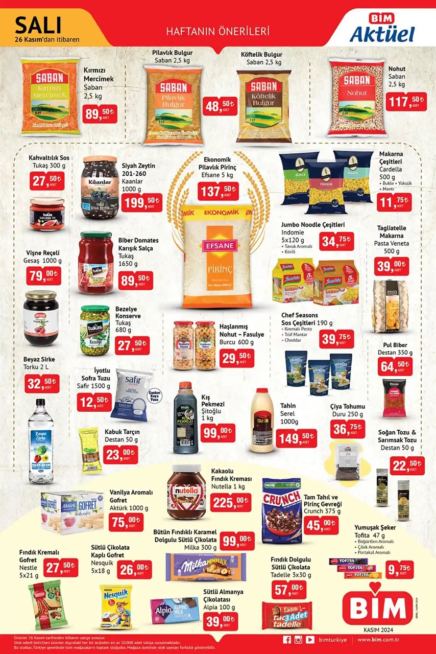 BİM, 26 Kasım'da Dev İndirimlerle Müşterilerini Bekliyor