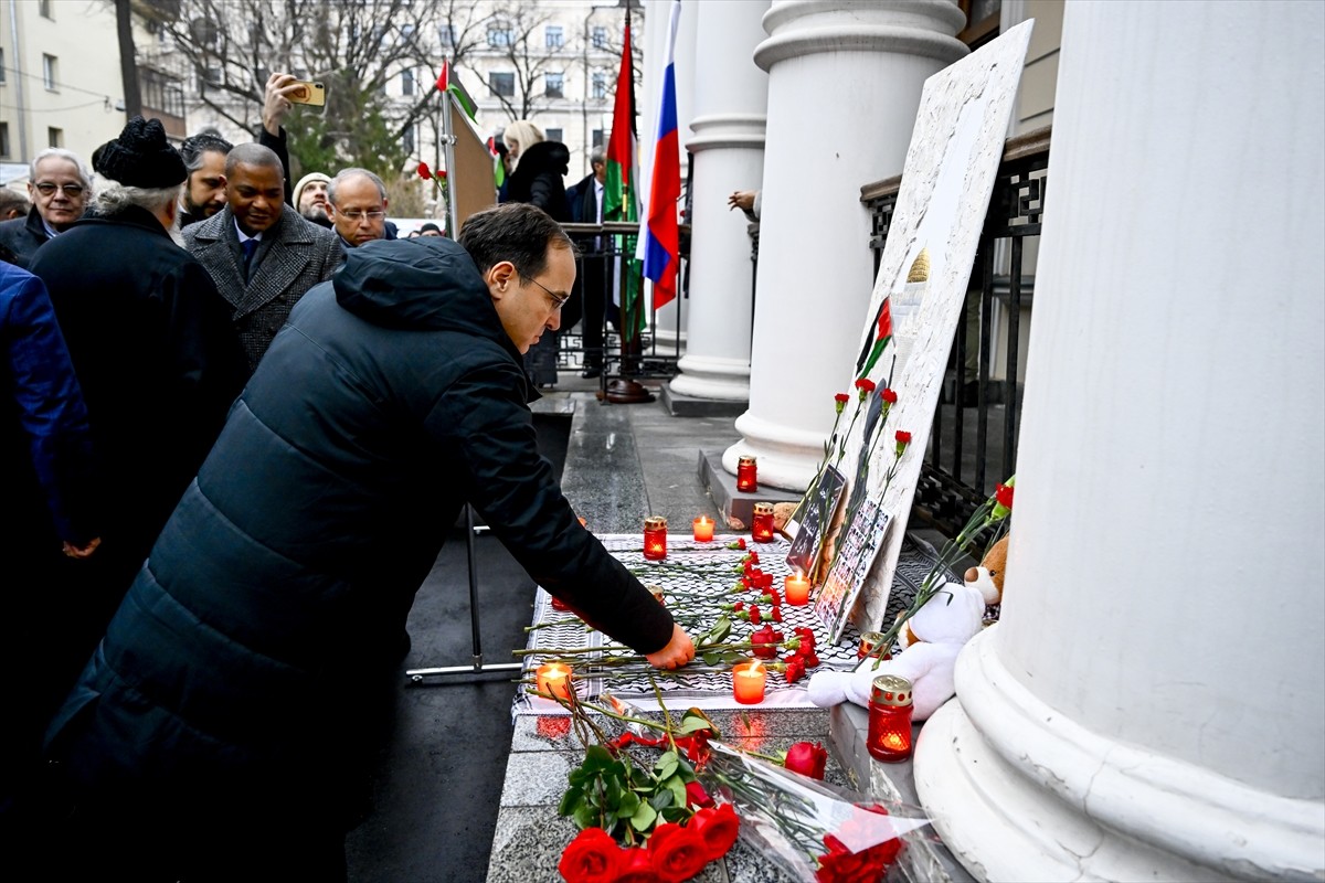 Filistin'in Moskova Büyükelçiliği'nde Filistin Halkıyla Uluslararası Dayanışma Günü dolayısıyla...