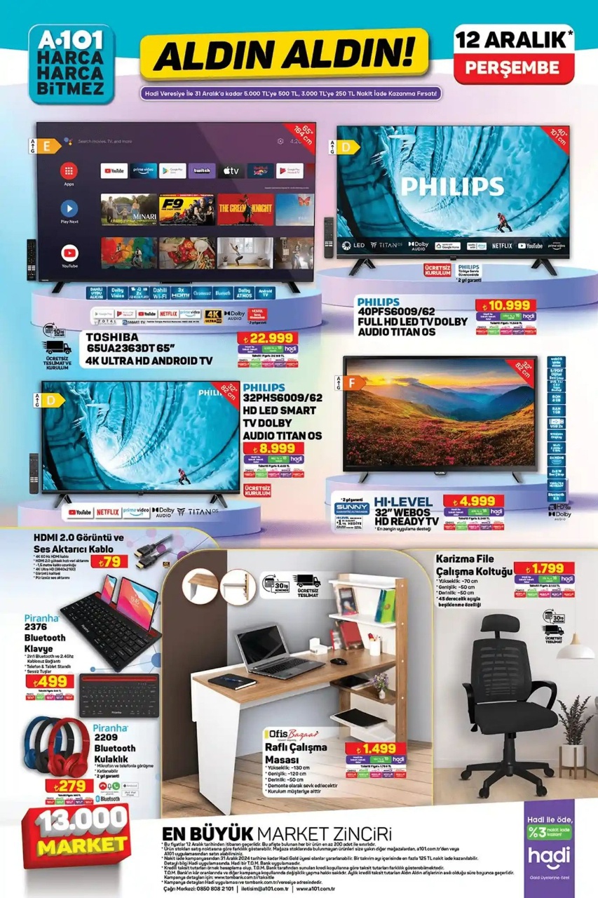 A101'in 12 Aralık Perşembe Kataloğunda Kaçırılmayacak İndirimler!