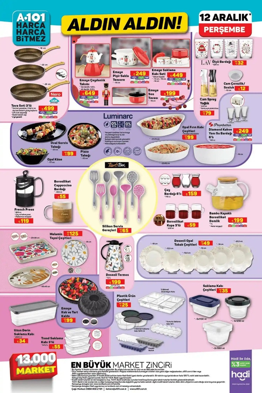 A101'in 12 Aralık Perşembe Kataloğunda Kaçırılmayacak İndirimler!